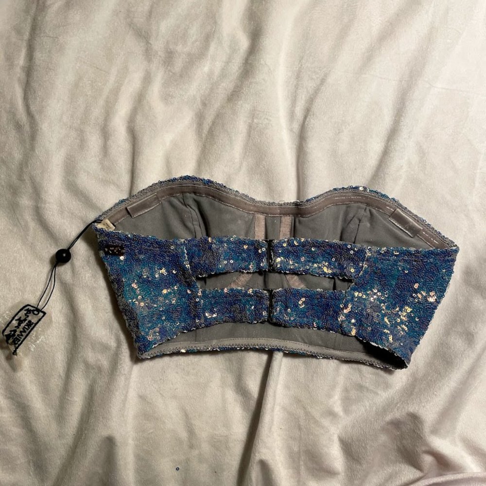 New For Love & Lemons Cosmo Sequin Underwire Bra - Picture 3 of 5